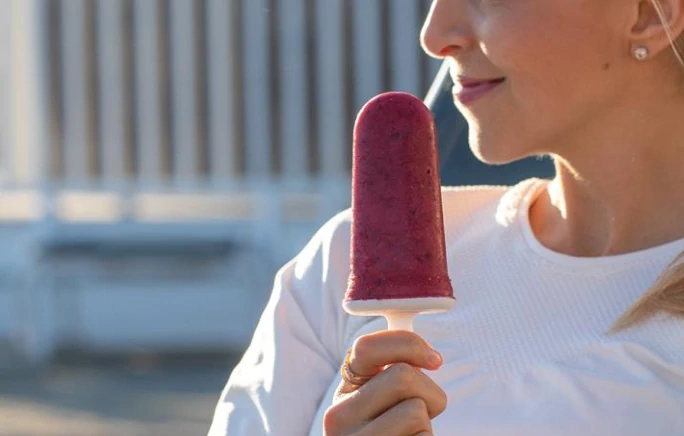 Pure Cranberry Smoothie Popsicles